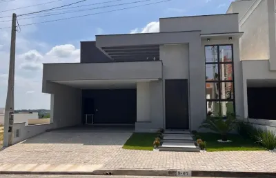 Linda casa térrea em condomínio fechado, de 192m² de área construída, e terreno de 300m², no condomínio renaissance  em sorocaba - sp