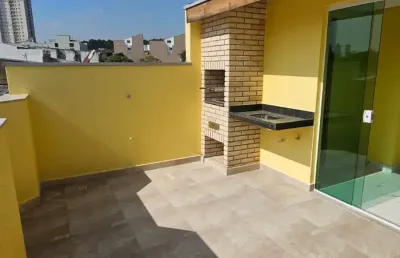 Linda cobertura para á venda com 82m² com 02 dormitórios sendo 01 suíte, no bairro vila curuça - santo andré - sp.