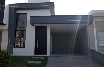 Linda casa térrea de 107m² de área construída, à venda no excelente condomínio terras de são francisco - sorocaba - sp