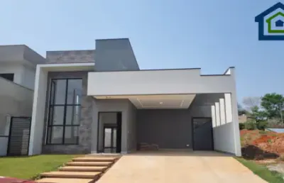 Linda casa térrea de 210m², de área construída, e terreno de 420m², com muito verde no condomínio condomínio solares  resort em boituva - sp.