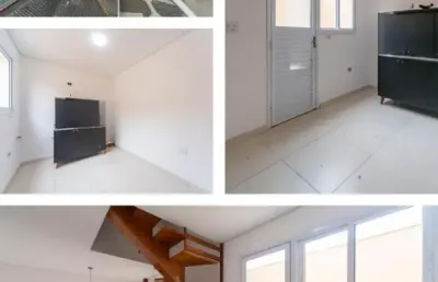 Linda cobertura á venda de 80m² com 02 dormitórios, na vila américa- santo andré - sp.
