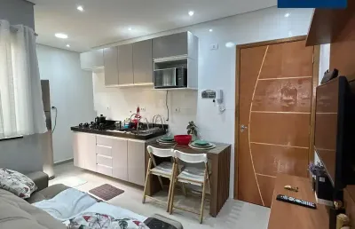 Lindo apartamento á venda de 45m² com 02 dormitórios, na jardim utinga - santo andré - sp.