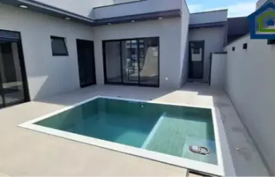 Linda casa térrea de 190m² de  área construída e terreno 300m2 à venda no excelente condomínio fechado  dona maria josé  em indaiatuba- sp.