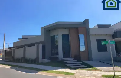 Linda casa térrea de 124m² de área construída e terreno 200m² à venda no excelente condomínio fechado gran reserve em indaiatuba- sp.