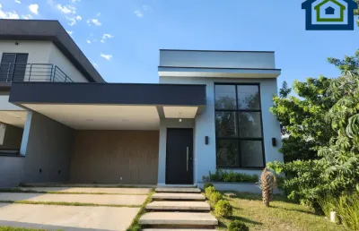 Linda casa térrea de 144m² à venda no excelente condomínio fechado gran reserve em indaiatuba- sp.