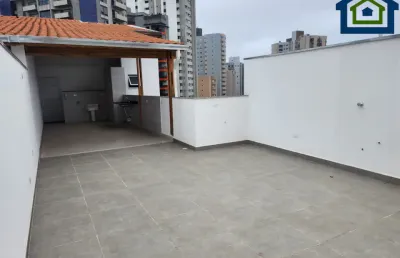 Linda cobertura á venda de 144m² com 03 dormitórios sendo 01 suíte, na vila assunção - santo andré - sp.