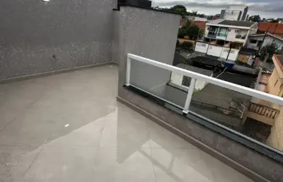 Linda cobertura á venda de 122m² com 02 dormitórios, na vila helena - santo andré - sp.