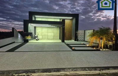 Linda casa térrea de 355m2, e terreno 420m2, em condomínio fechado solares resort em boituva- sp.
