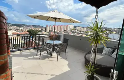 Linda cobertura á venda de 80m² com 02 dormitórios, no bairro vila linda - santo andré - sp.