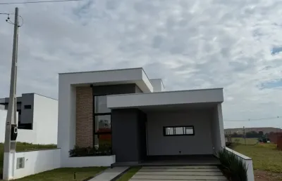 Linda casa térrea de 140m² de área construída, e terreno de 200m², à venda no excelente condomínio fechado reserva ipanema em sorocaba - sp