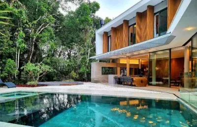 Casa térrea á venda de 580m² com 05 dormitórios em riviera - bertioga.