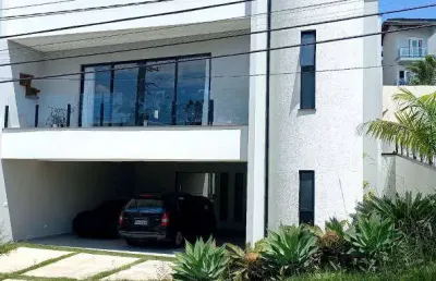 Casa de condomínio sobrado á venda de 350m² com 04 dormitórios, terra nova ii.