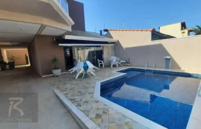 Casa com 4 dormitórios à venda, 280 m² por r$ 950.000,00 - parque balneário oásis - peruíbe/sp