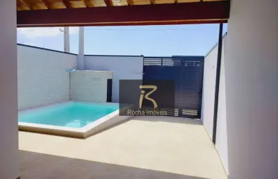 Casa com 2 dormitórios à venda, 85 m² por r$ 420.000,00 - estância flora rica - peruíbe/sp