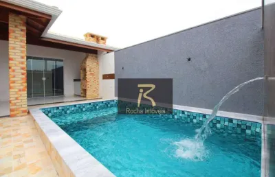 Casa com 2 dormitórios à venda, 90 m² por r$ 430.000,00 - flora rica - peruíbe/sp