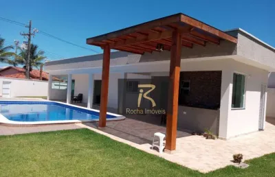 Casa com 4 dormitórios à venda, 250 m² por r$ 1.300.000,00 - parque balneário oásis - peruíbe/sp