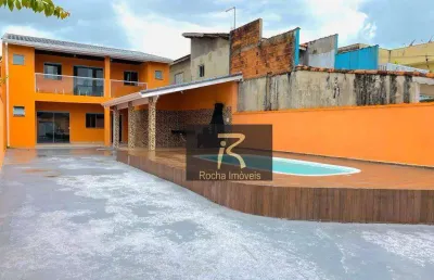 Sobrado com 3 dormitórios à venda, 140 m² por r$ 550.000 - vila romar - peruíbe/sp