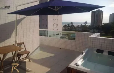 Apartamento duplex com 3 dormitórios à venda, 119 m² por r$ 1.060.000,00 - solemar - praia grande/sp