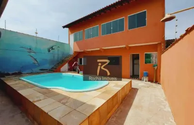 Sobrado com 3 dormitórios à venda por r$ 520.000,00 - estância bal maria h novaes - peruíbe/sp