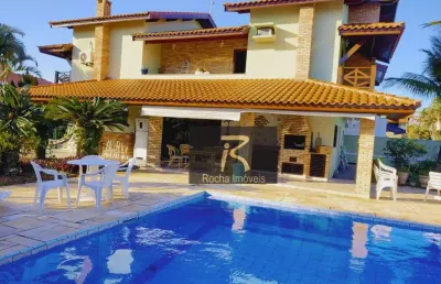 Casa com 5 dormitórios - venda por r$ 1.700.000,00 ou aluguel por r$ 7.500,00/mês - bougainvillee iii - peruíbe/sp
