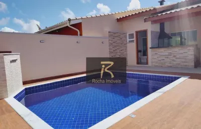 Casa com 3 dormitórios à venda, 187 m² por r$ 850.000,00 - estância são josé - peruíbe/sp