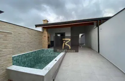 Casa com 2 dormitórios à venda, 85 m² por r$ 430.000,00 - flora rica ii - peruíbe/sp