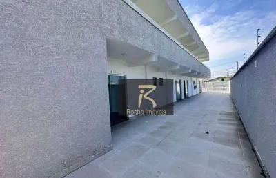 Kitnet com garagem  com 1 dormitório à venda, 36 m² por r$ 175.000 - estancia balneária maria h novaes - peruíbe/sp