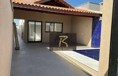 Casa com 2 dormitórios à venda, 81 m² por r$ 420.000,00 - estância flora rica - peruíbe/sp