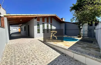 Casa com 2 dormitórios à venda, 235 m² por r$ 450.000,00 - balneário três marias - peruíbe/sp
