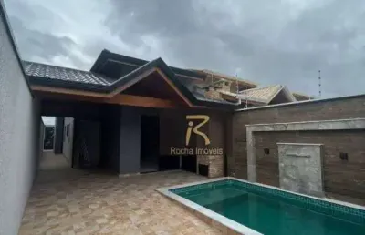 Casa com 2 dormitórios à venda, 82 m² por r$ 410.000,00 - estância flora rica - peruíbe/sp