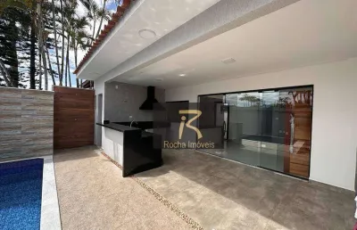 Casa765 mts da praia com 3 dormitórios à venda, 132 m² por r$ 770.000 - jardim imperador - peruíbe/sp