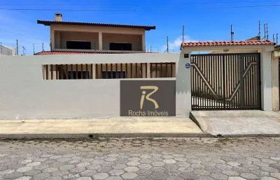 Sobrado com 4 dormitórios à venda por r$ 850.000,00 - estancia balneária maria h novaes  - peruíbe/sp