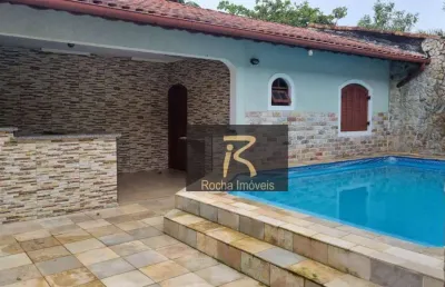 Casa com 3 dormitórios, 150 m² - venda por r$ 750.000,00 ou aluguel por r$ 3.800,00/mês - estância balneária belmira novaes - peruíbe/sp