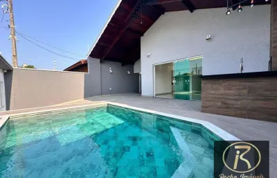 Casa com 3 dormitórios à venda, 150 m² por r$ 800.000,00 - parque balneário oásis - peruíbe/sp