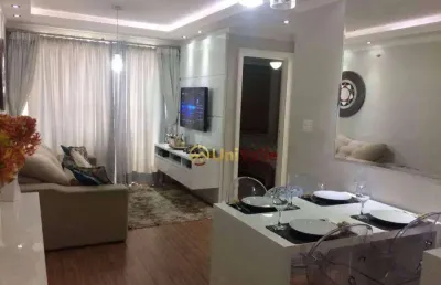 Apartamento com 2 dormitórios à venda, 54 m² por r$ 265.000,00 - parque são luís - taubaté/sp