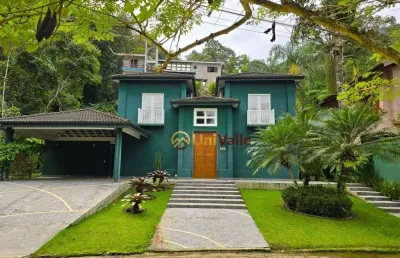 Casa em condomínio de luxo em domingas dias, ubatuba-sp - 4 suítes, 3 salas, 7 banheiros, 4 vagas - 350m². 100m da praia