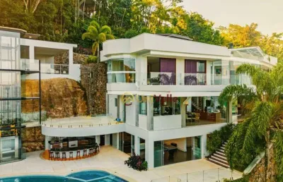 Casa com 4 dormitórios à venda, 1200 m² por r$ 15.000.000 - praia vermelha - ubatuba/sp