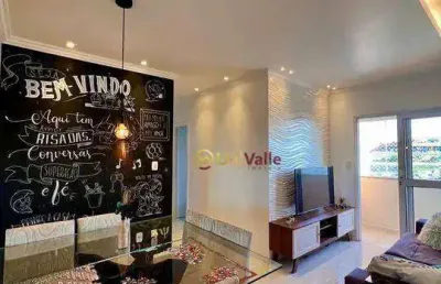 Apartamento com 2 dormitórios à venda, 58 m² por r$ 245.000,00 - jardim gurilândia - taubaté/sp