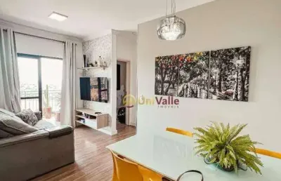 Apartamento com 2 dormitórios à venda, 58 m² por r$ 350.000 - parque das nações - pindamonhangaba/sp