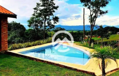 Casa de campo de alto padrão mobiliada com 3 dormitórios - venda por r$ 950.000 - jardim das palmeiras - caçapava/sp