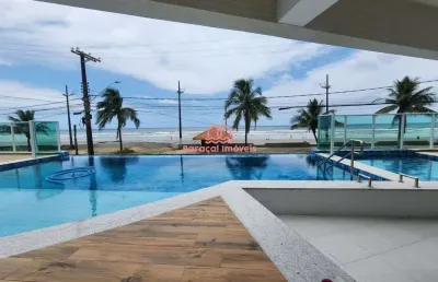 Apartamento frente mar 2 quartos lazer completo mongagua