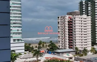 Apartamento de locação definitiva no canto do forte, 2 dorm, 1 suíte, vista mar