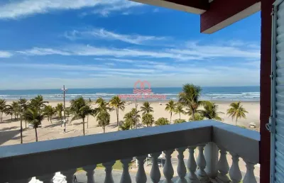 Apartamento para locação frente o mar, ocian, 1 dorm, elevador, mobiliado, vaga