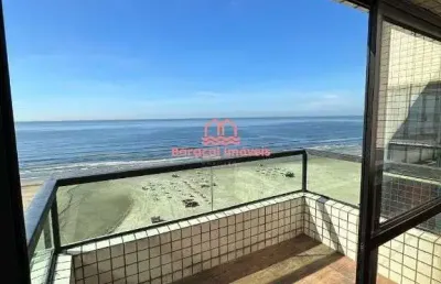 Apartamento duplex  para alugar frente mar  em aviação, praia grande - sp
