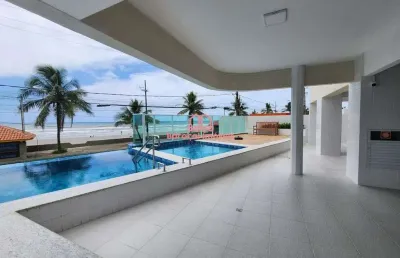 Prédio frente mar 2 quartos lazer completo mongaguá r$ 285 mil a vista
