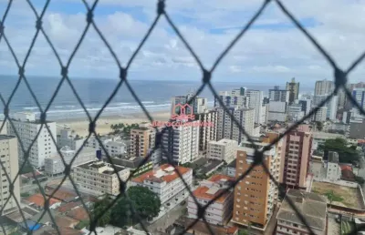 Apartamento venda em vila guilhermina, praia grande - sp 3 quartos com vista mar