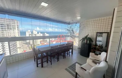 Apartamento 3 suítes à venda em vila guilhermina, praia grande - sp mobiliado