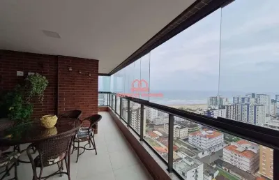 Apartamento à venda em vila guilhermina, praia grande - sp mobiliado