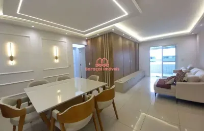 Apartamento à venda em vila guilhermina, praia grande - sp mobiliado .