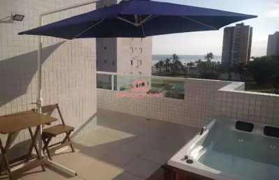Cobertura  3 suítes à venda, 146 m²  r$ 1.060.000,00,  solemar - praia grande/sp